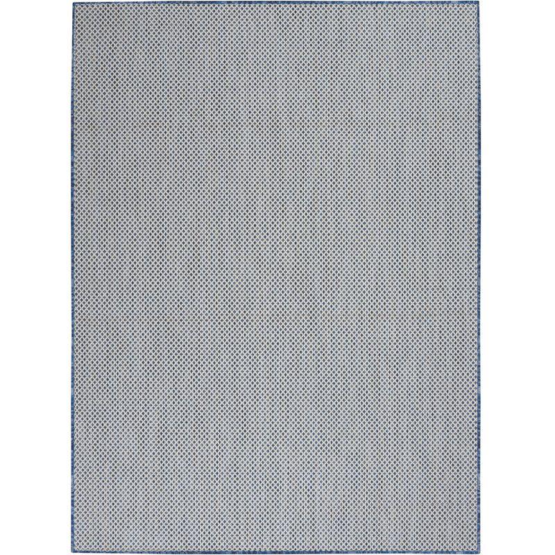 Nourison Courtyard COU01 Indoor/outdoor Area Rug - Ivory Blue 5' x 7'