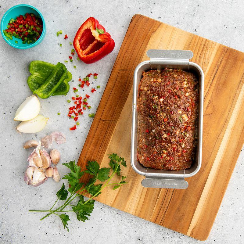 Aluminum Non-Stick Meatloaf Pan with Lifting Trivet