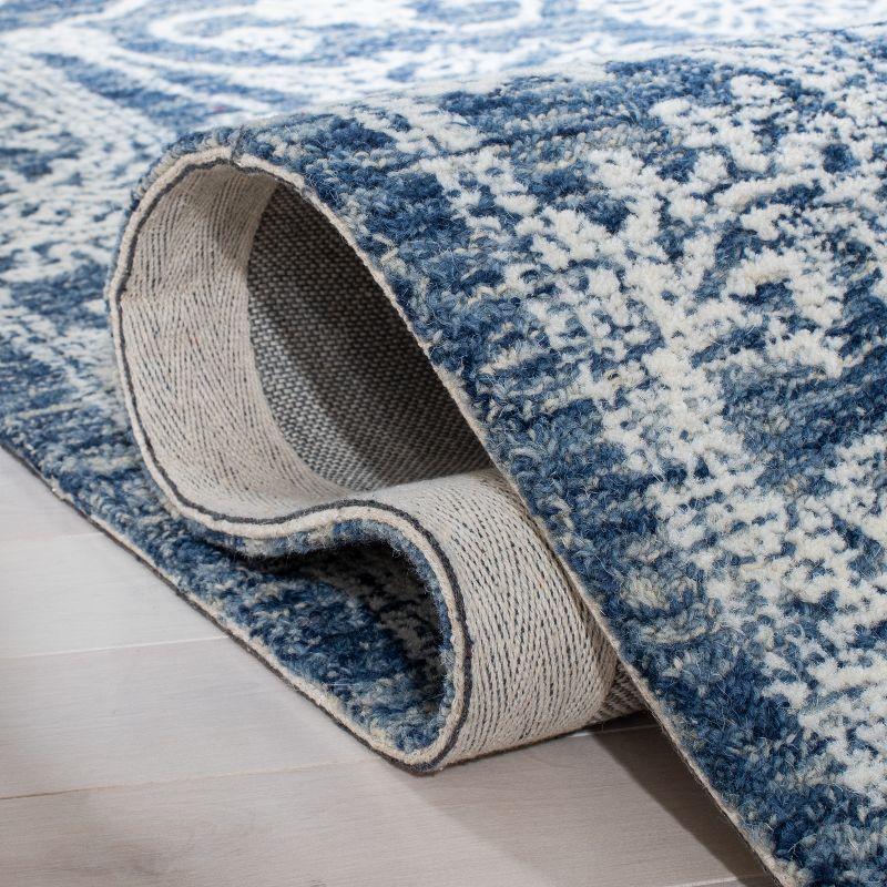 Metro MET806 Hand Tufted Indoor Area Rug - Natural/Blue - 8'x10' - Safavieh