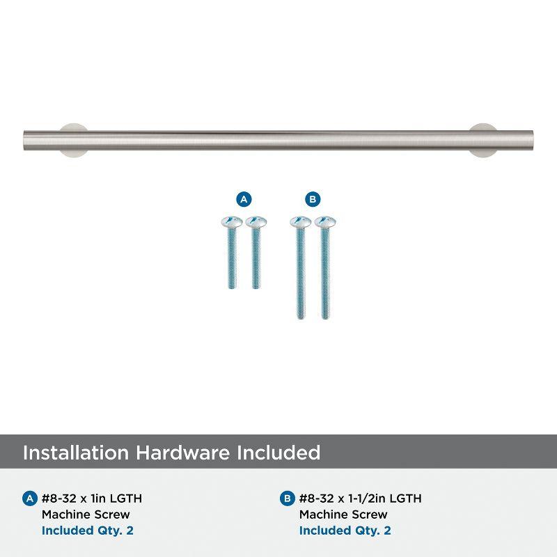 Amerock Radius 8-13/16 inch (224mm) Center-to-Center Satin Nickel Cabinet Pull