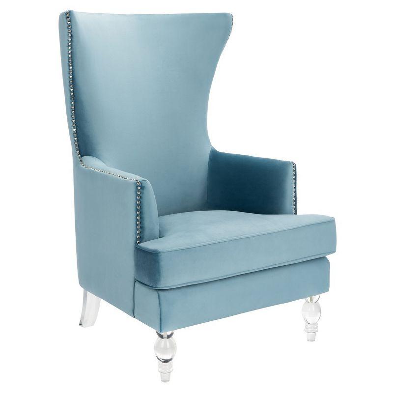Geode Modern Wingback Chair - SFV4745 - Light Blue - Safavieh Couture