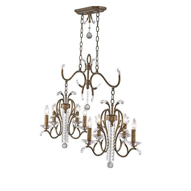 Livex Lighting Serafina 8 - Light Chandelier in  Hand Applied Venetian Golden Bronze