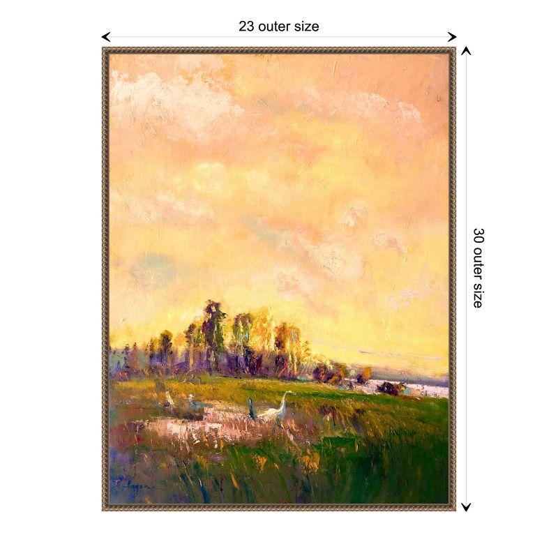 Amanti Art Abstract Marshland by Dorothy Fagan Canvas Wall Art Print Framed 23 x 30-in.