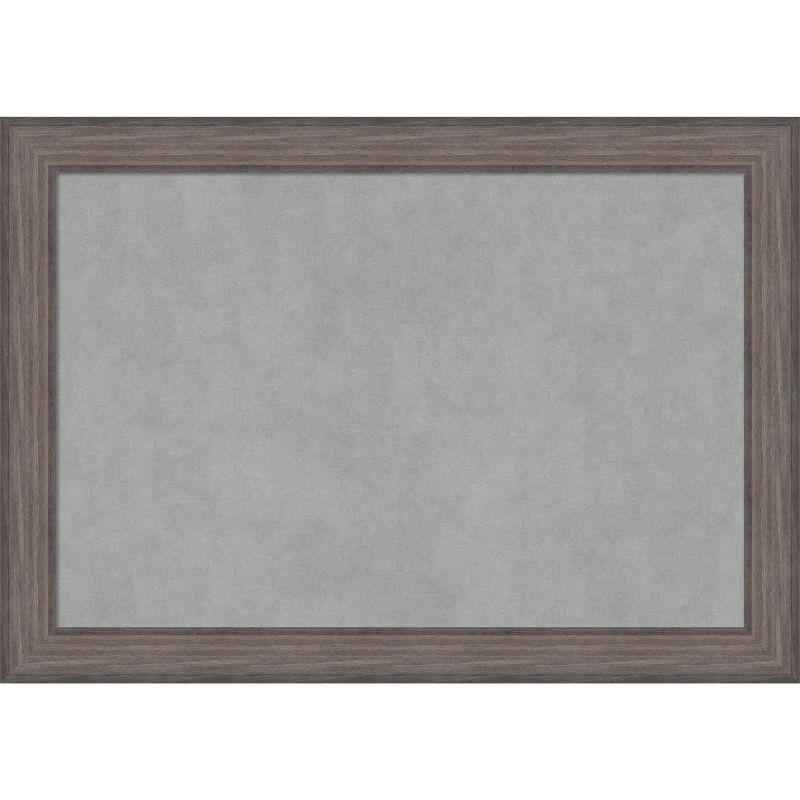 Barnwood Framed Magnetic Board with Steel Surface, 36" x 24"