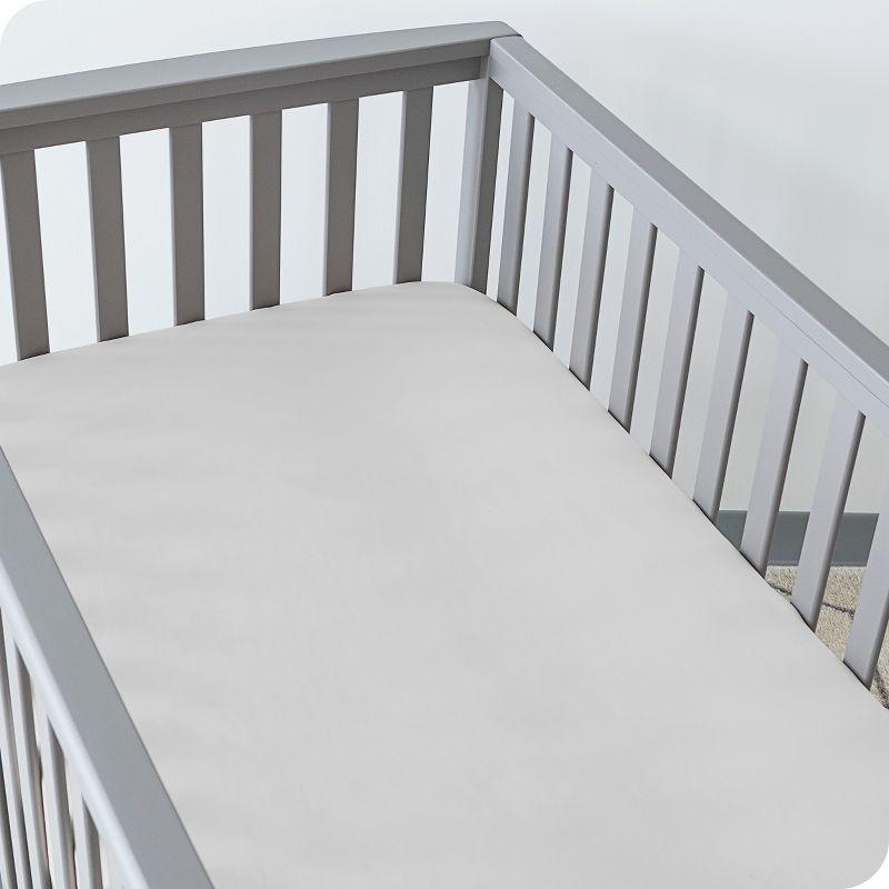 Bare Home Microfiber - Piece Standard Crib Fitted Sheet (Set of 3)