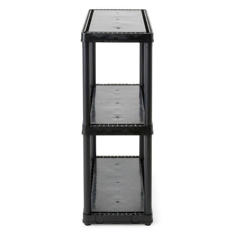 Kids' Playroom 3-Shelf Black Storage Organizer for Toys