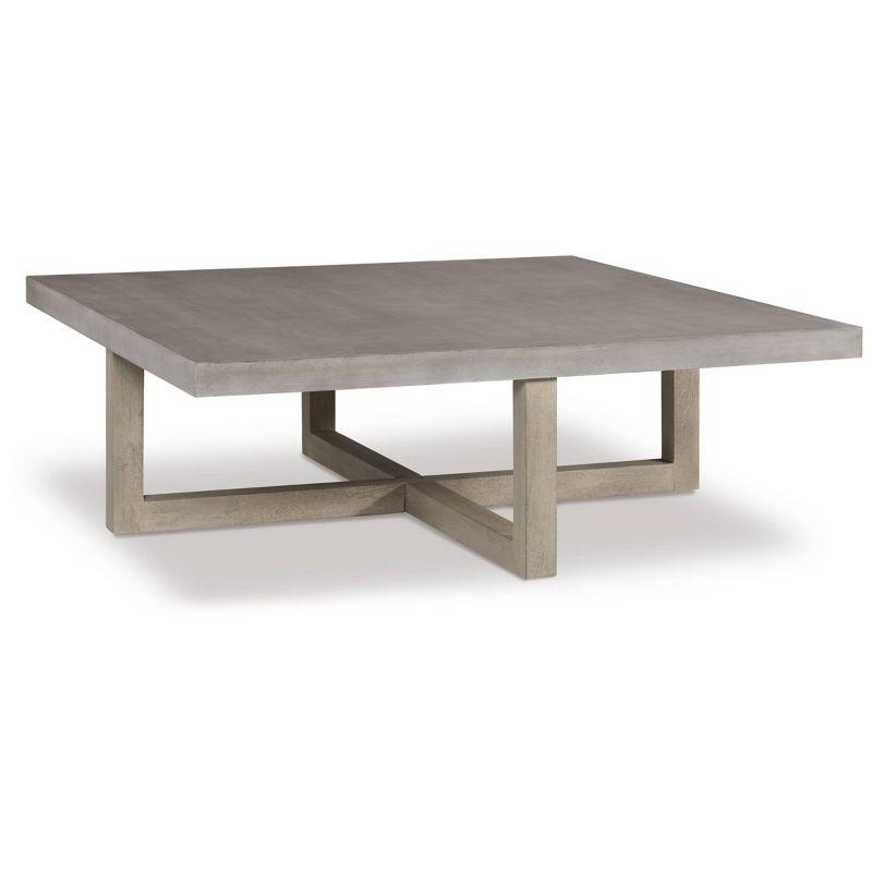 Lockthorne Coffee Table Black/Gray - Signature Design by Ashley: Mango Wood, MDF Top, Contemporary Style