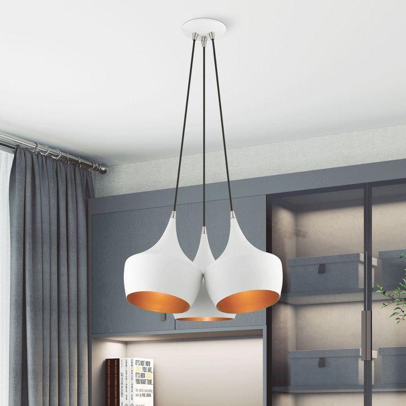 Livex Lighting Waldorf 3 - Light Pendant in  White