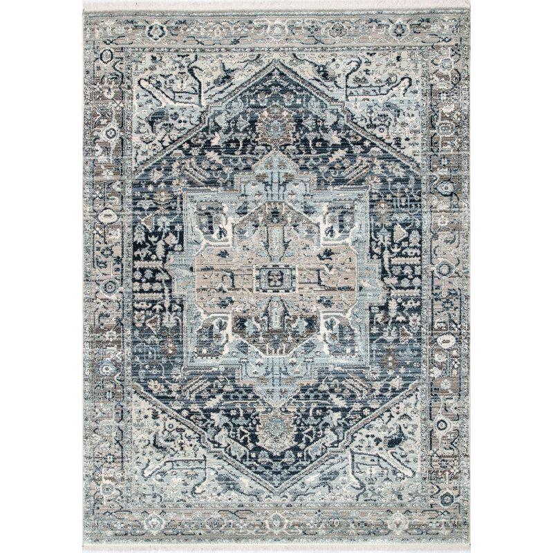 Nuloom Harriet Vintage Medallion Fringe Indoor Area Rug