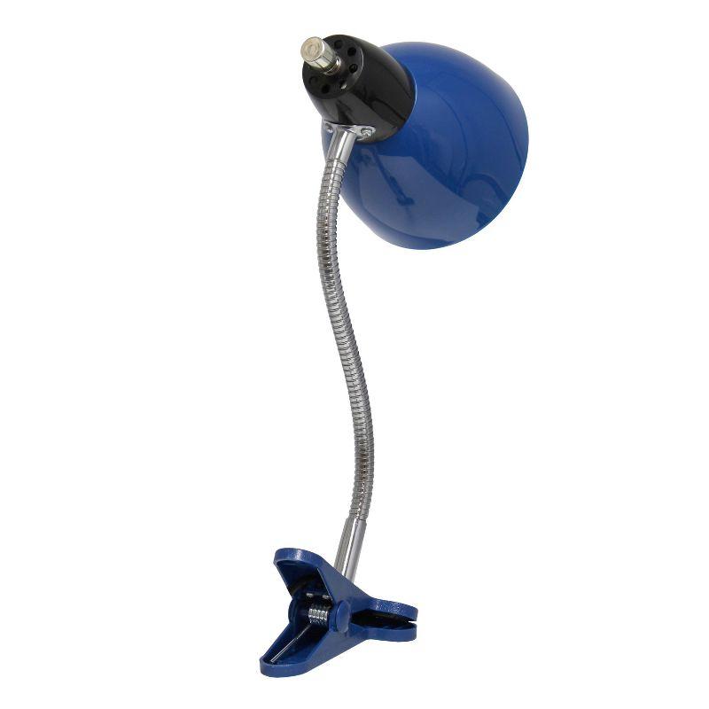 Adjustable Clip Lamp Light Blue - LimeLights: ETL Listed, No Assembly, 1-Year Warranty