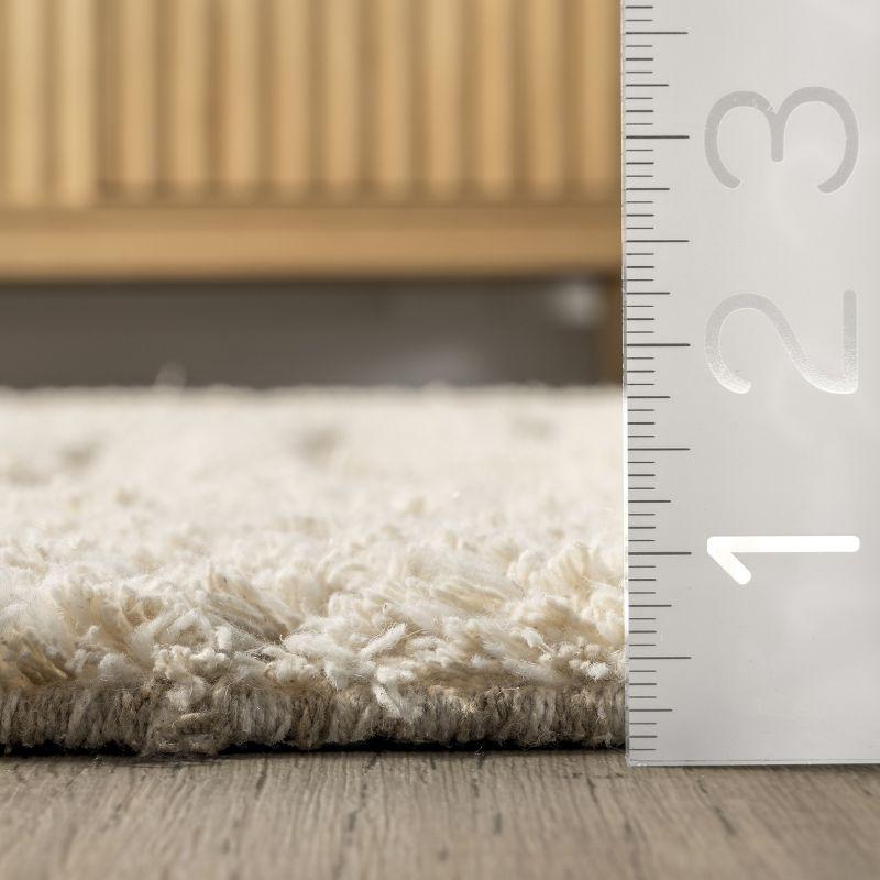 Arvin Olano x Rugs USA Riley Textured Shag Ivory Area Rug