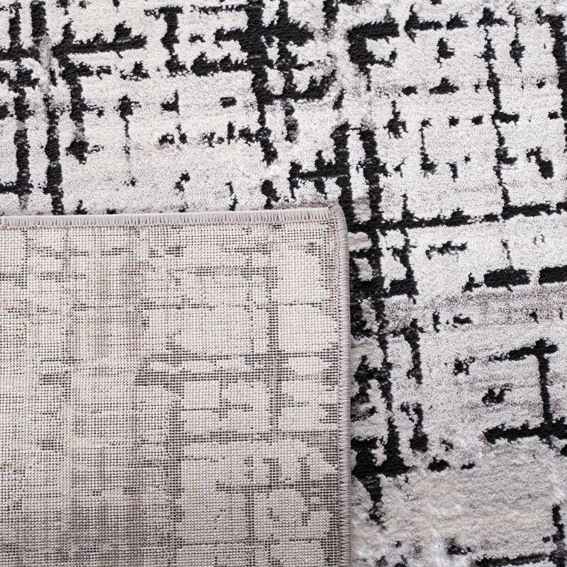 Amelia ALA248 Power Loomed Area Rug - Gray/Charcoal - 6'7"x6'7" - Safavieh.