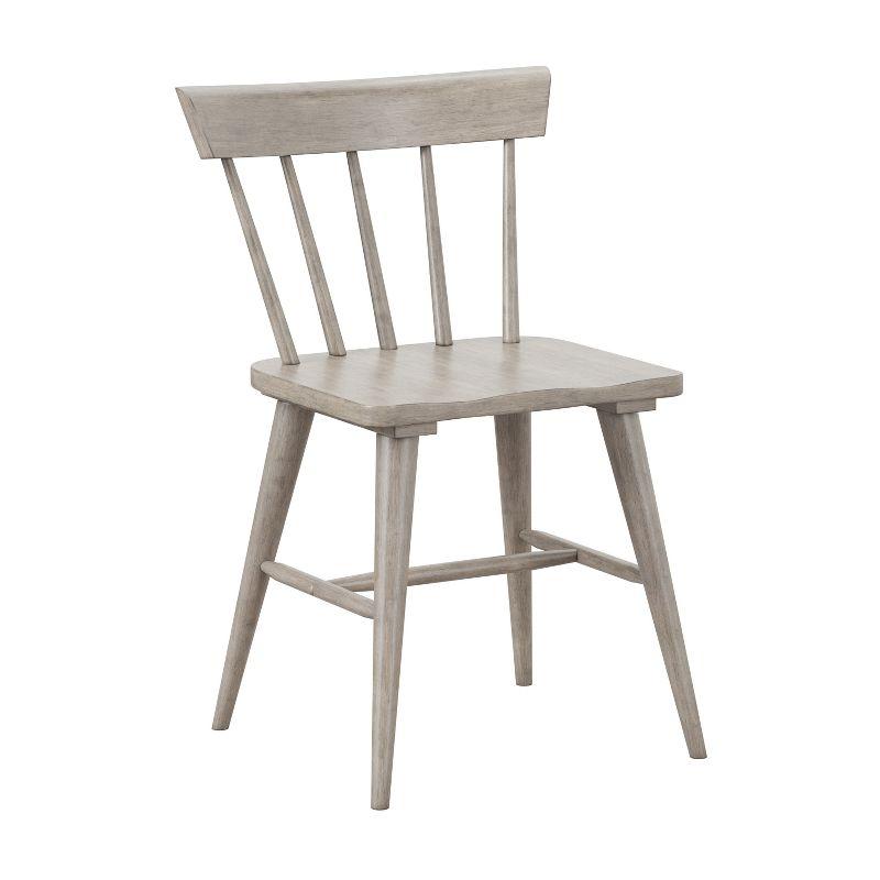 Set of 2 Mayson Spindle Back Dining Chair Gray - Hillsdale Furniture: Farmhouse Style, Wood Frame, Foam Fill