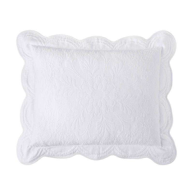 Historic Charleston Historic Charleston Charleston Estate Sham, Scalloped Pillow Cover, Single