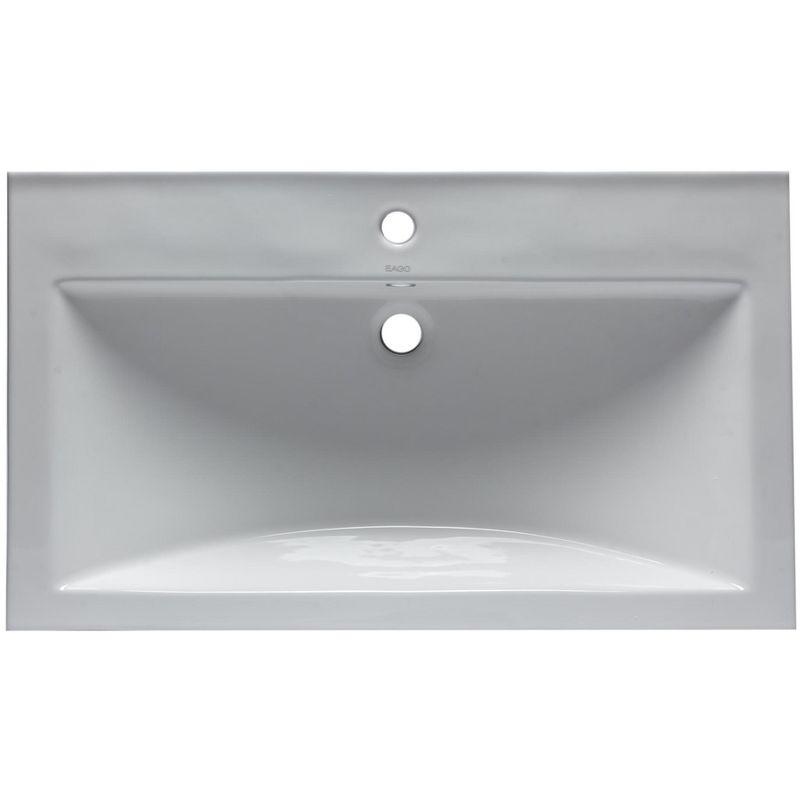 31.5'' L Drop-In Single Bowl Ceramic Kitchen Sink