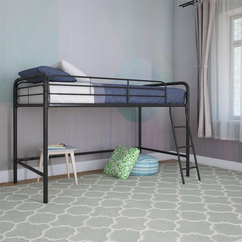 DHP Jett Junior Twin Metal Loft Bed