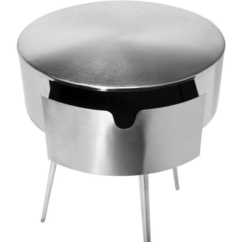 Meridian Furniture,Bali Silver Nightstand