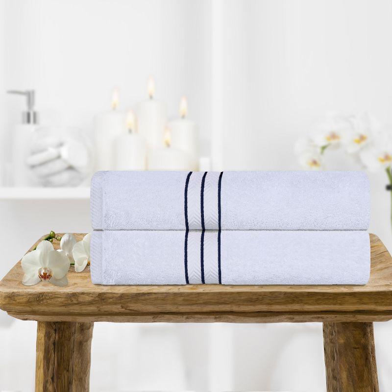 Premium Cotton Solid Plush Heavyweight Hotel Luxury Towel Set by Blue Nile Mills