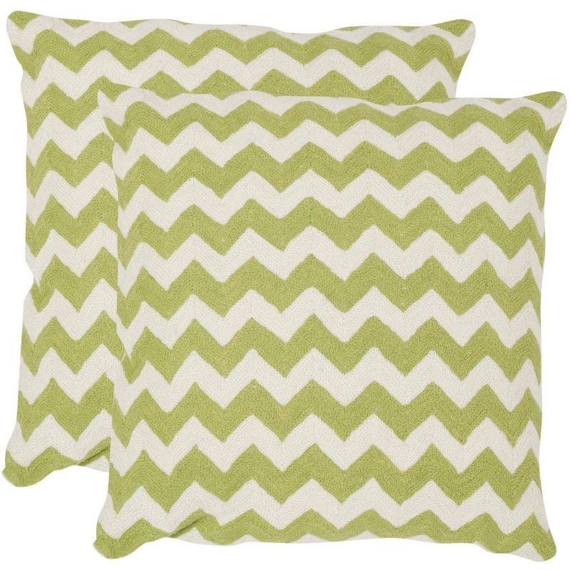 Safavieh Canvas Reversible Throw Pillow (Set of 2)