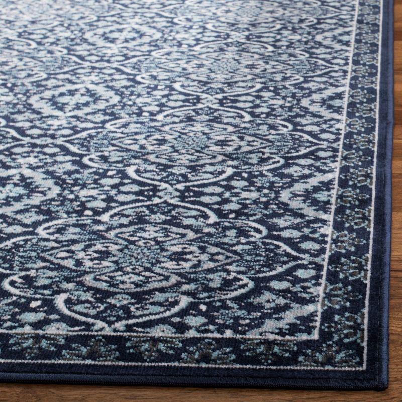 Montage MTG283 Power Loomed Indoor/Outdoor Area Rug - Navy/Ivory - 4'x6' - Safavieh.