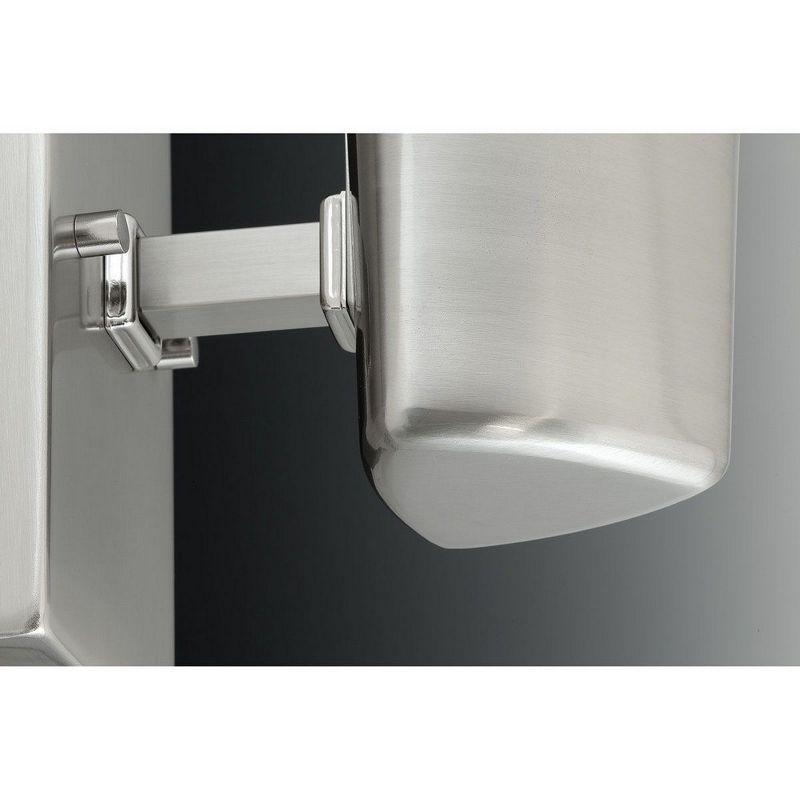 Progress Lighting Zura 1-Light Bath Vanity Fixture, Polished Chrome, Etched Opal Glass Shade, Damp Rated