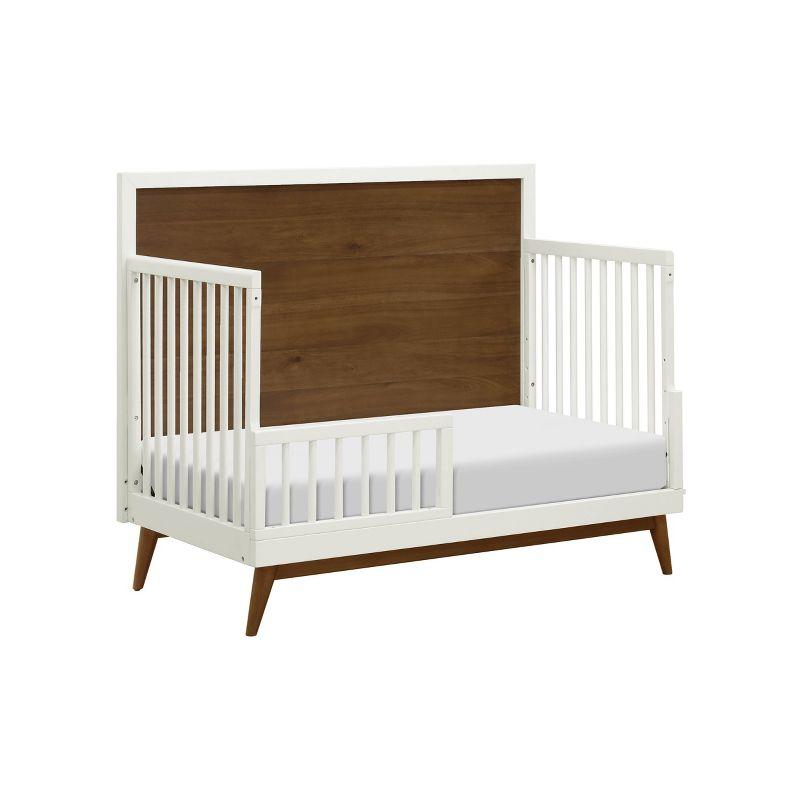 Babyletto Palma Mid-Century 4-in-1 Convertible Crib with Toddler Bed Conversion Kit