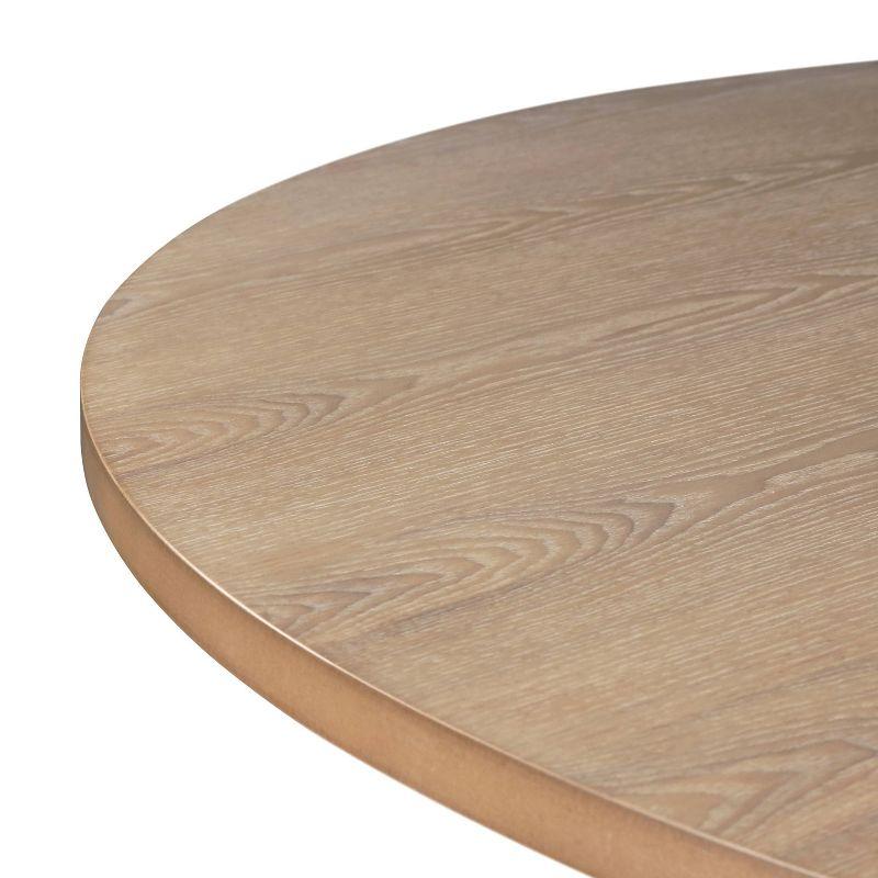 Finch Alfred Round Solid Wood Rustic Dining Table