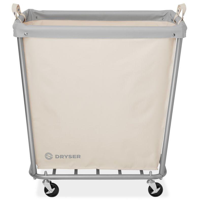 Metal Free Standing Laundry Cart with Wheels