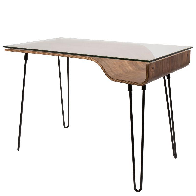 Avery Mid Century Modern Desk Walnut - Lumisource