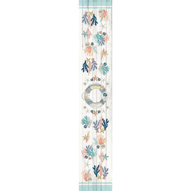 Laural Home Coastal Reef Runner Rectangle Table Runner