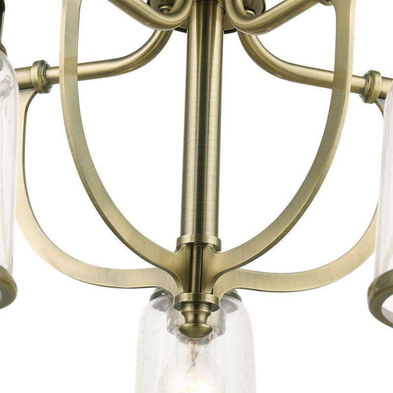 Livex Lighting Lawrenceville 5 - Light Chandelier in  Antique Brass