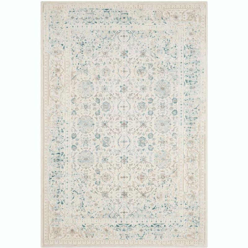 Passion PAS405 Power Loomed Indoor Accent Rug - 4'x5'7" - Turquoise/Ivory - Safavieh