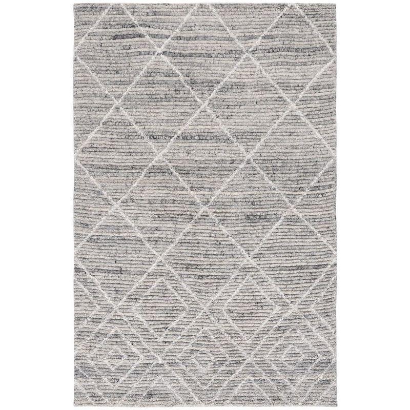 Marrakesh MRK514 Power Loomed Area Rug - Ivory/Grey - 4'x6' - Safavieh.