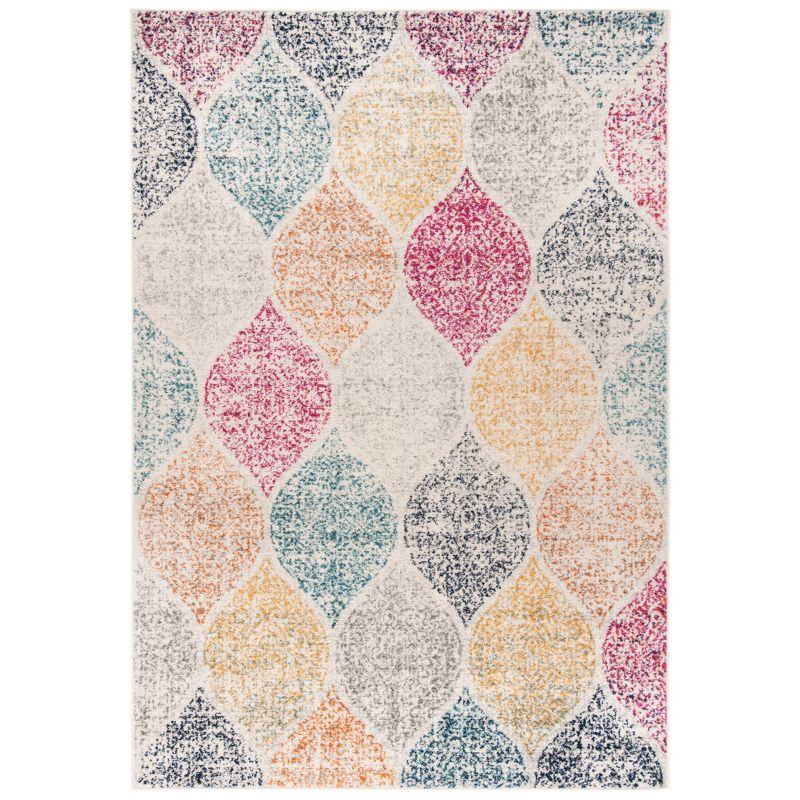 Madison MAD604 Power Loomed Indoor Area Rug - Creme/Yellow - 6'7"x9'2" - Safavieh