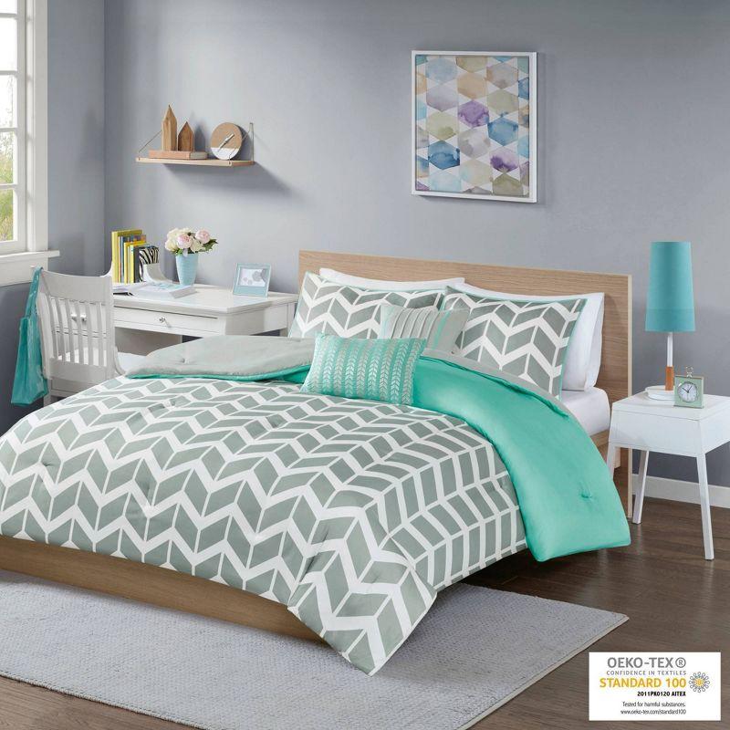 Intelligent Design Darcy Comforter Set Chevron