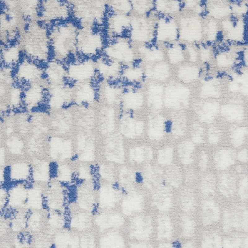 Nourison Whimsicle WHS07 Indoor only Area Rug - Grey Blue 4' x 6'