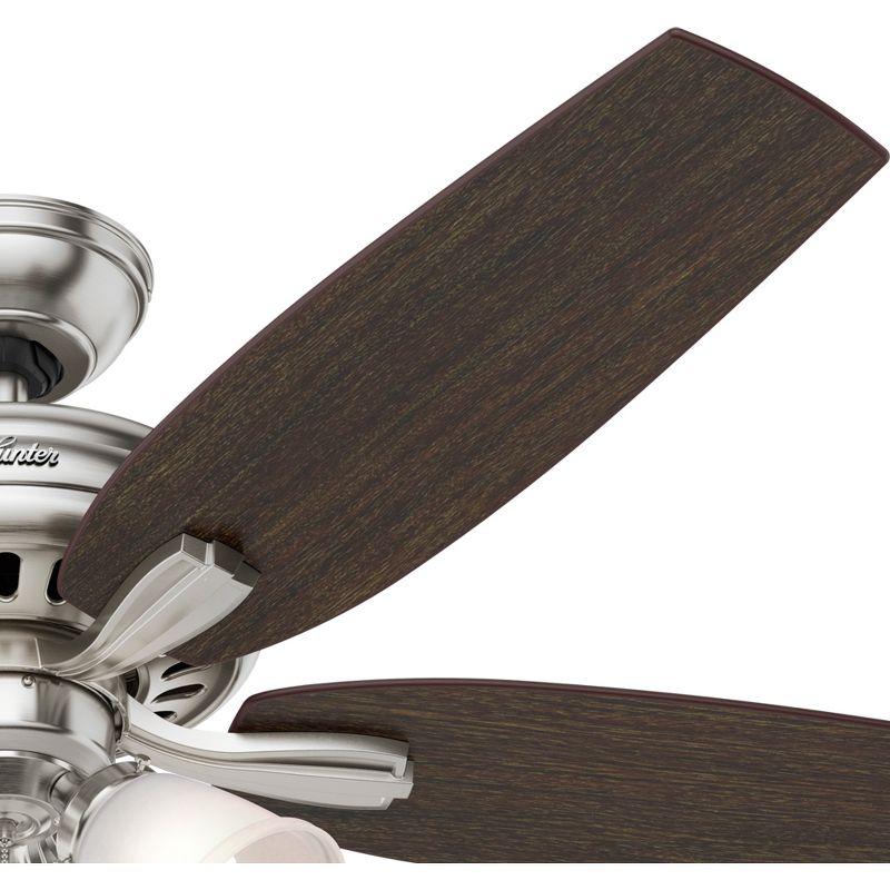 52" Newsome 5 - Blade Standard Ceiling Fan with Pull Chain and Light Kit Included