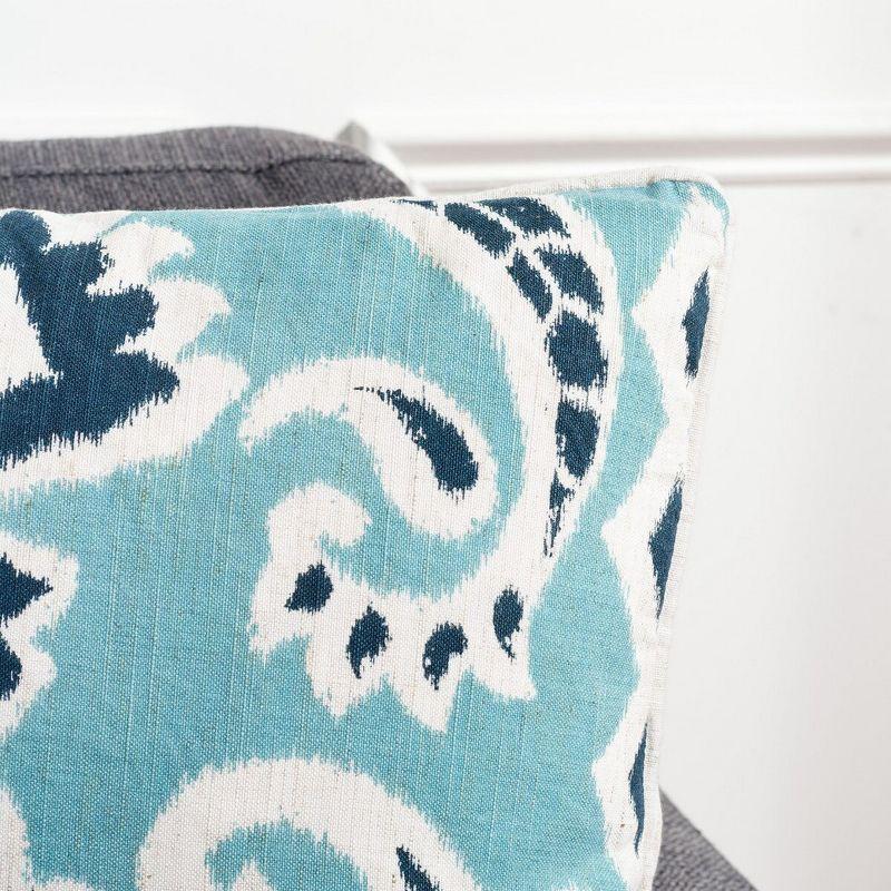 Brian Paisley Feather Linen Reversible Throw Pillow (Set of 2)
