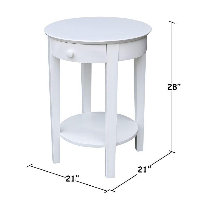 International Concepts International Concepts Phillips Accent Drawer Table, White