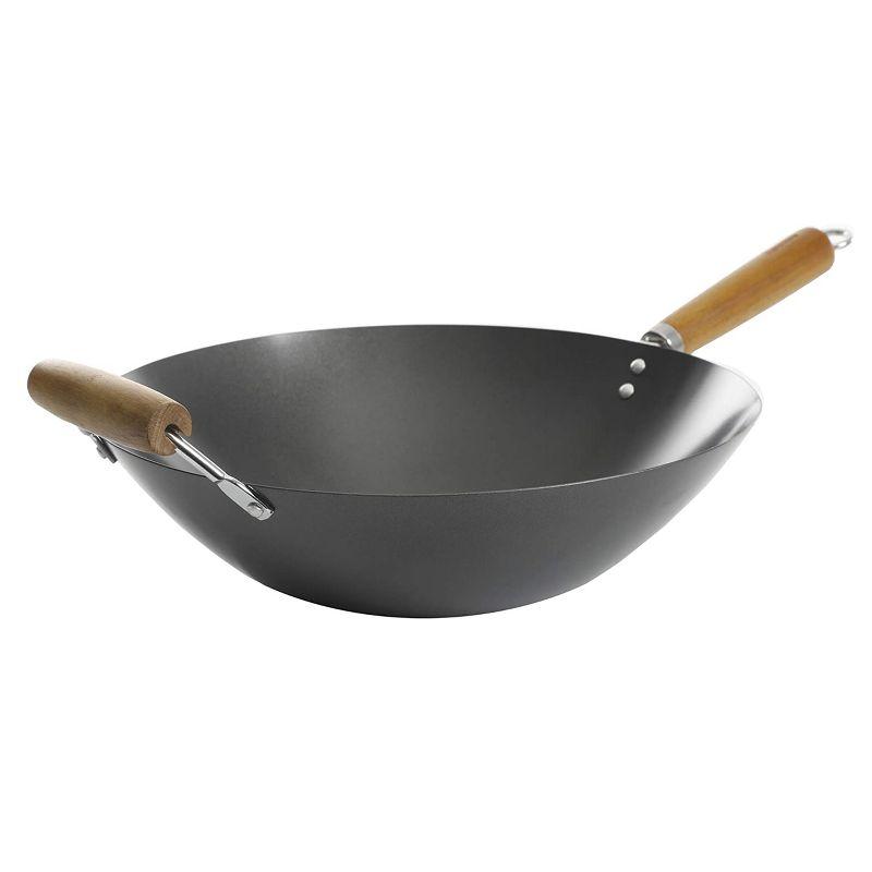 Gibson Gibson 14 in. Non-Stick Carbon Steel Wok