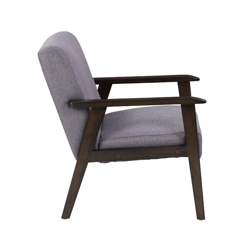 Mid-Century Modern Greyson Light Gray Wood Accent Chair