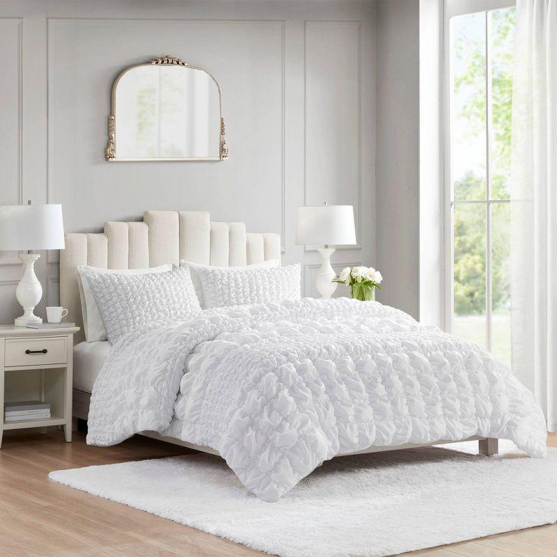 Evelyn Ruched Comforter Set