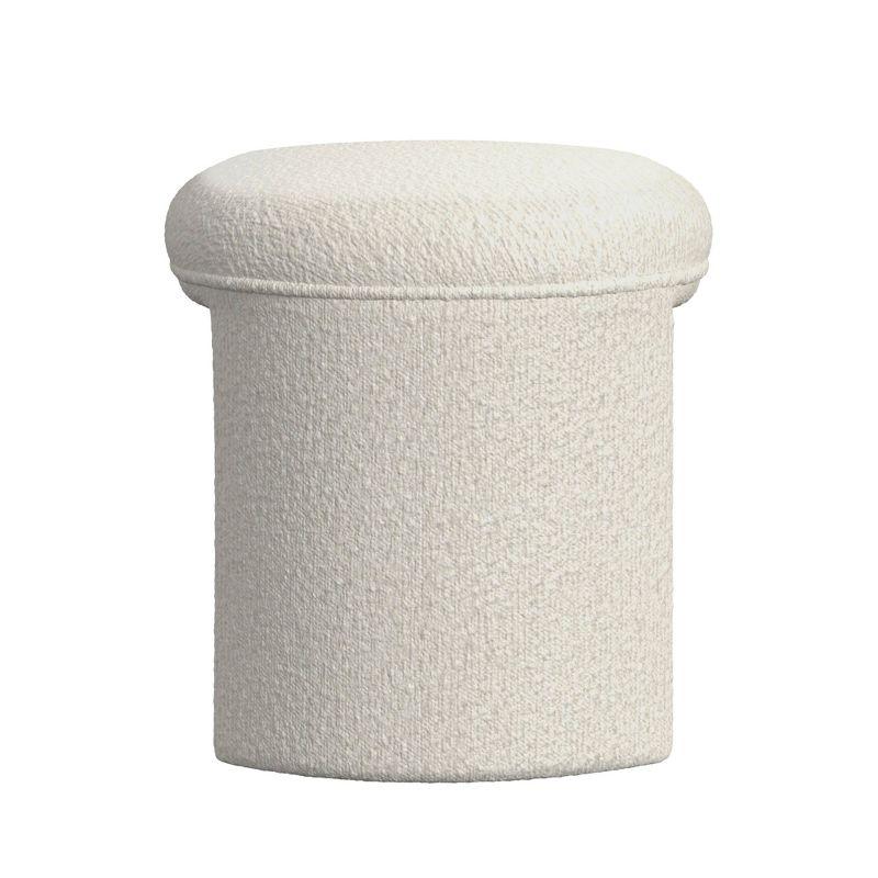 Quinn Ottoman Cream Boucle - HomePop