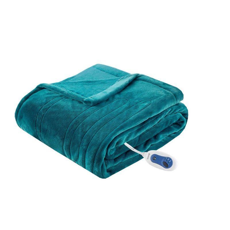 Heated Plush Oversized Throw