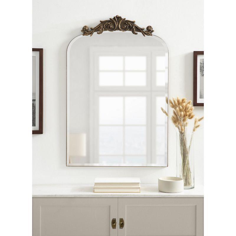 Kate and Laurel Arendahl Glass Arch Mirror, 20x30, Gold