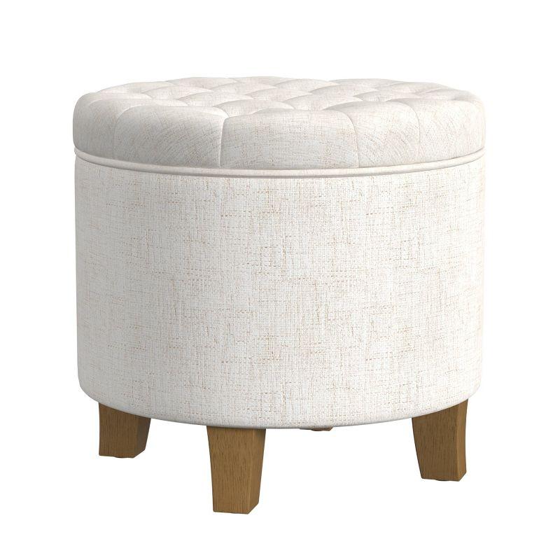 Boho Tufted Storage Ottoman - HomePop