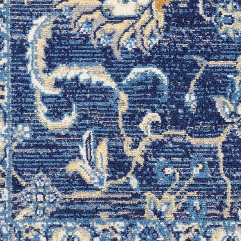 Nourison Grafix 5'3" x 7'3" (5' x 7') Navy Area Rug Persian Traditional Vintage by Nourison