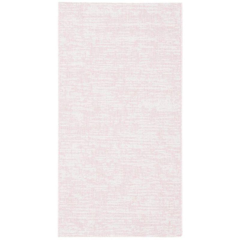 Courtyard CY8452 Power Loomed Indoor and Outdoor Accent Rug - Pink/Ivory - 2'7"x5' - Safavieh