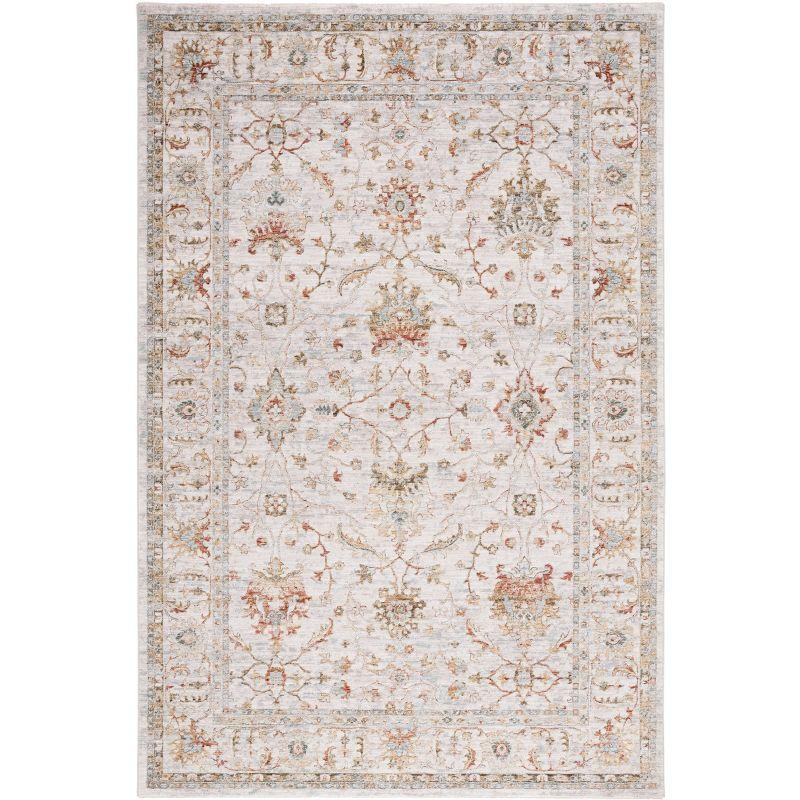 Ivory Elegance 4' x 6' Hand-Knotted Wool Blend Area Rug