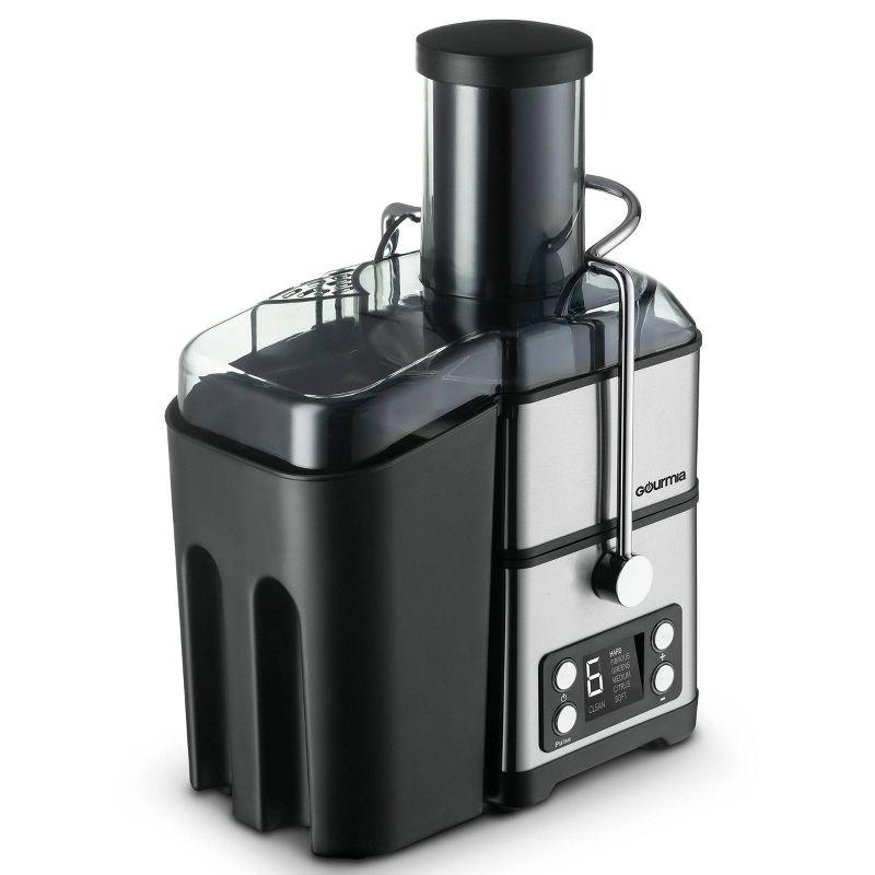 Gourmia 6 Speed Wide Mouth Juice Extraction with Self-Clean: Stainless Steel Juicer, 800W, Dishwasher-Safe Parts